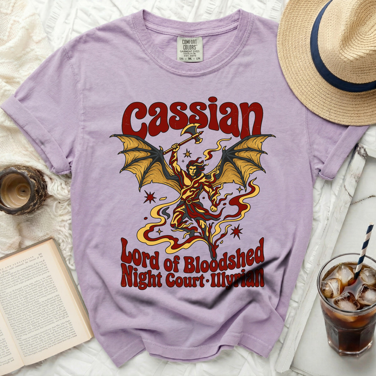 Cassian Lord of Bloodshed Night Court Illyrian graphic t-shirt