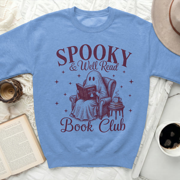 Well Read Ghost Sweatshirt in Carolina Blue