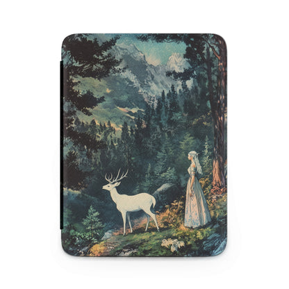Enchanted Forest Woman White Deer Mountains Fantasy product type