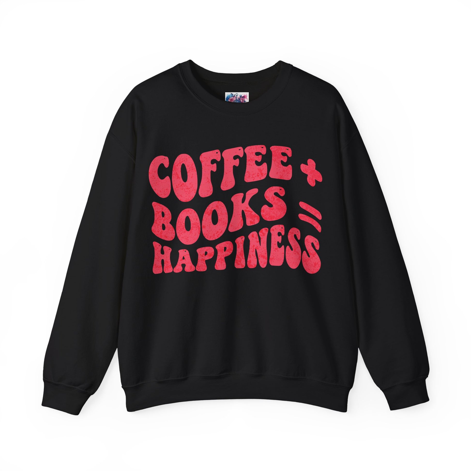 "Coffee + Books = Happiness" Sweatshirt - MagicMerchEmporium