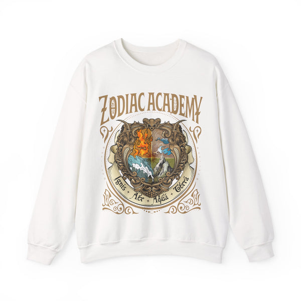 ZA Elements Crest Sweatshirt in White
