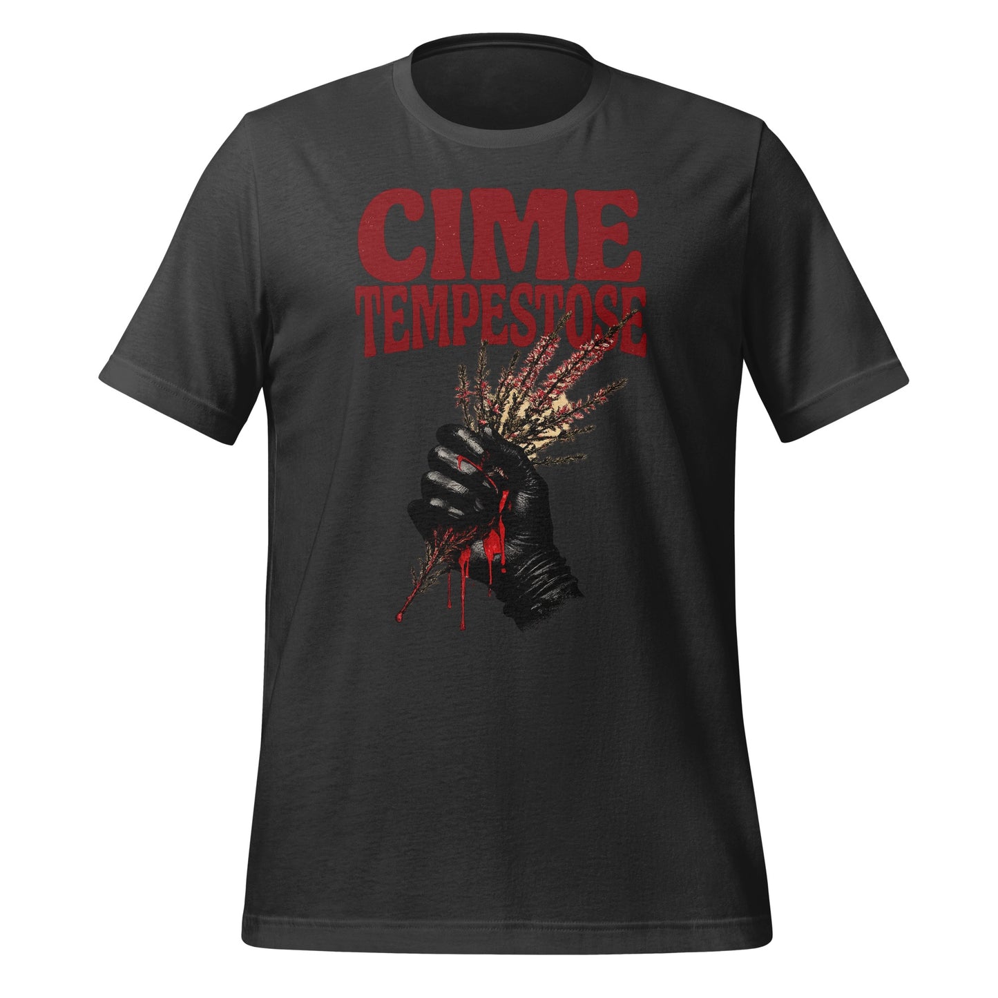 Cime Tempestose Graphic Black Hand Artwork T-Shirt
