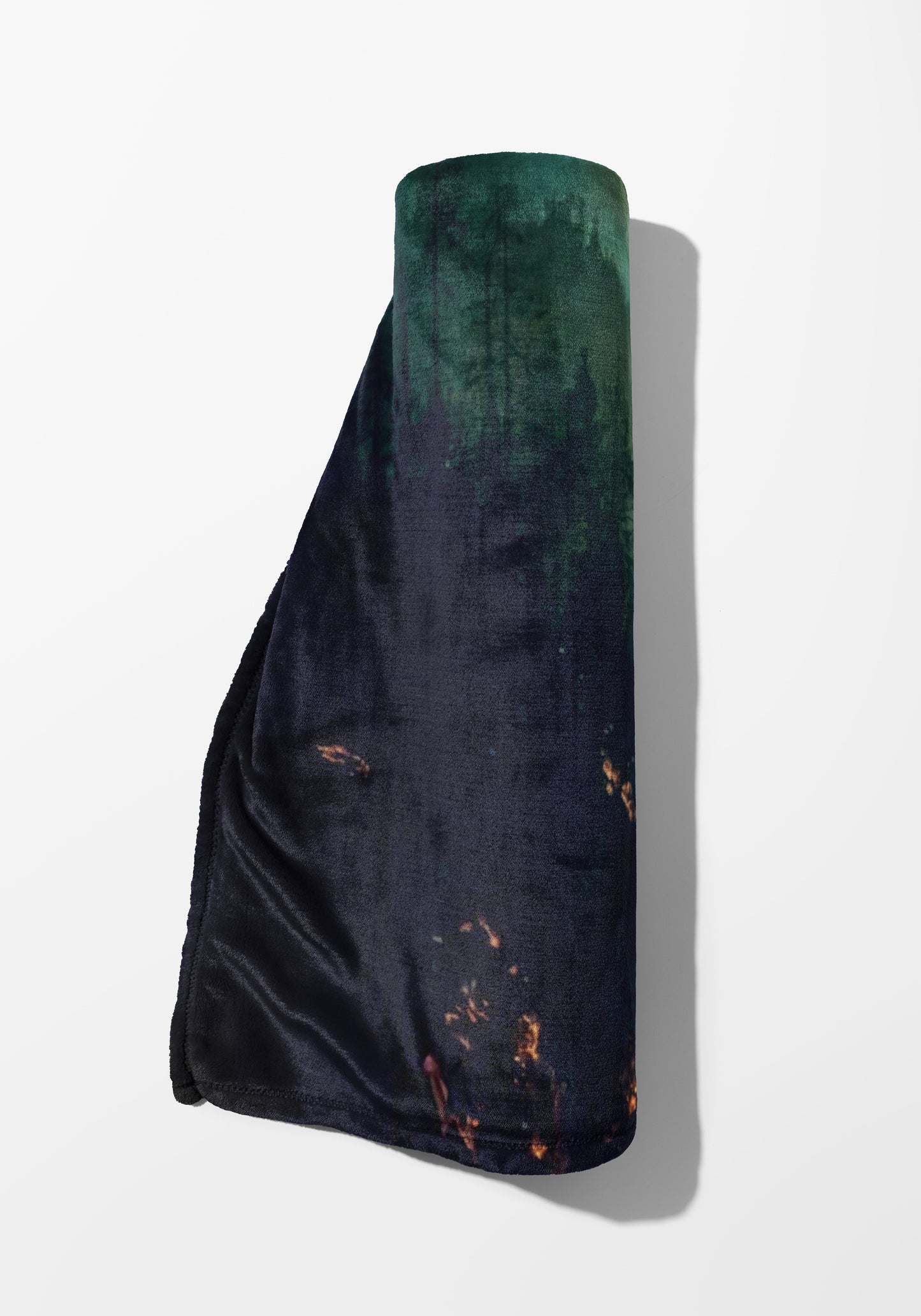 Abstract Forest Scene Fleece Blanket for Cozy Comfort