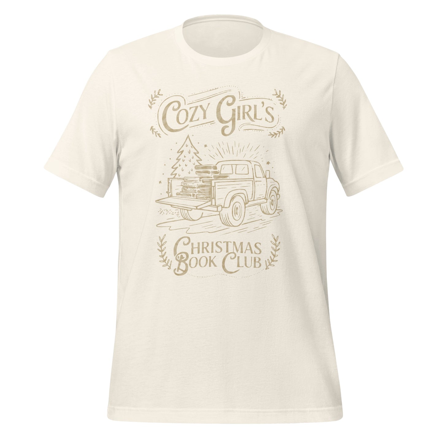 Cozy Girl's Christmas Book Club Graphic Tee