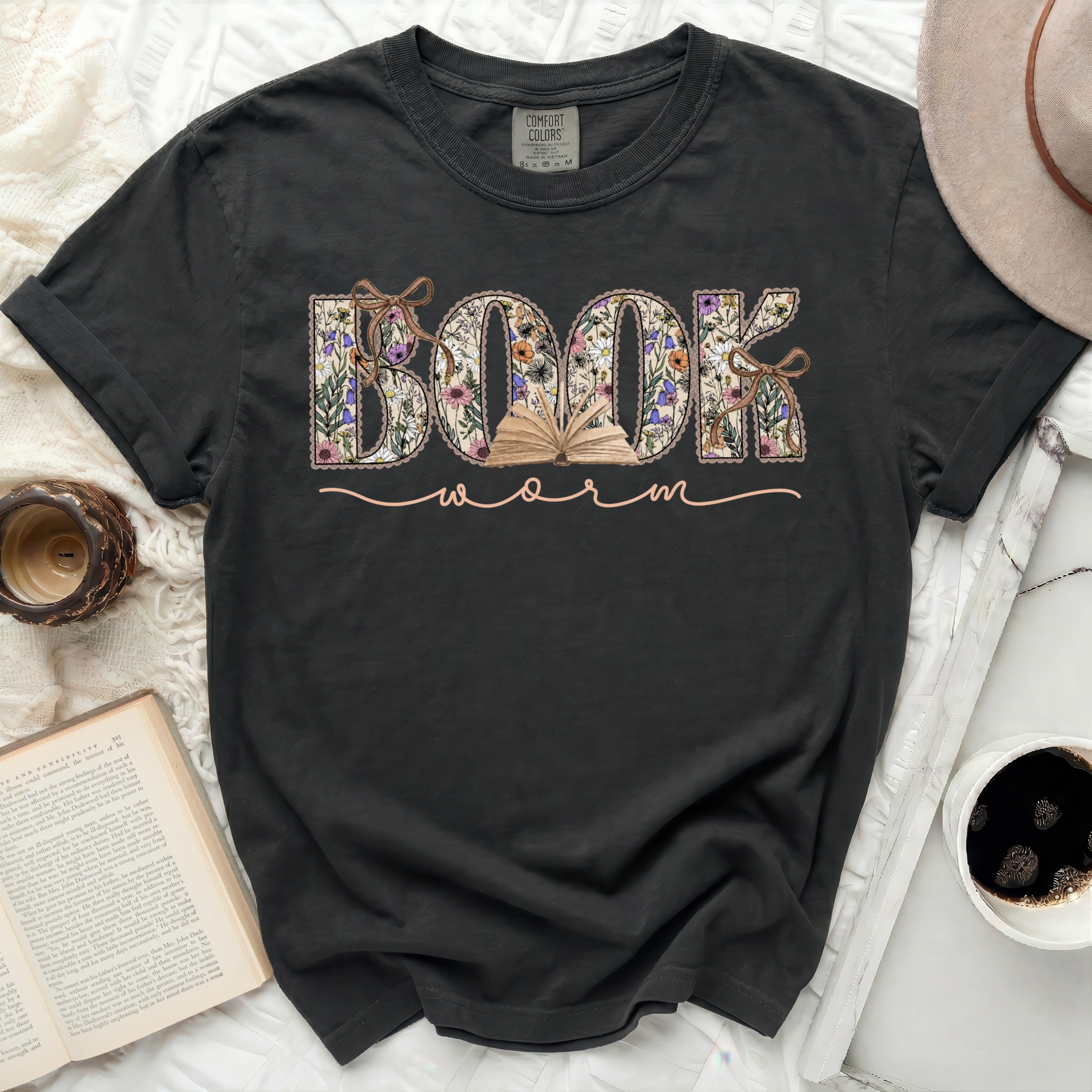 Black t-shirt with 