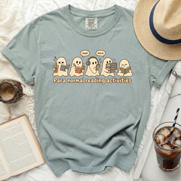 Paranormal Reading Tee in Bay