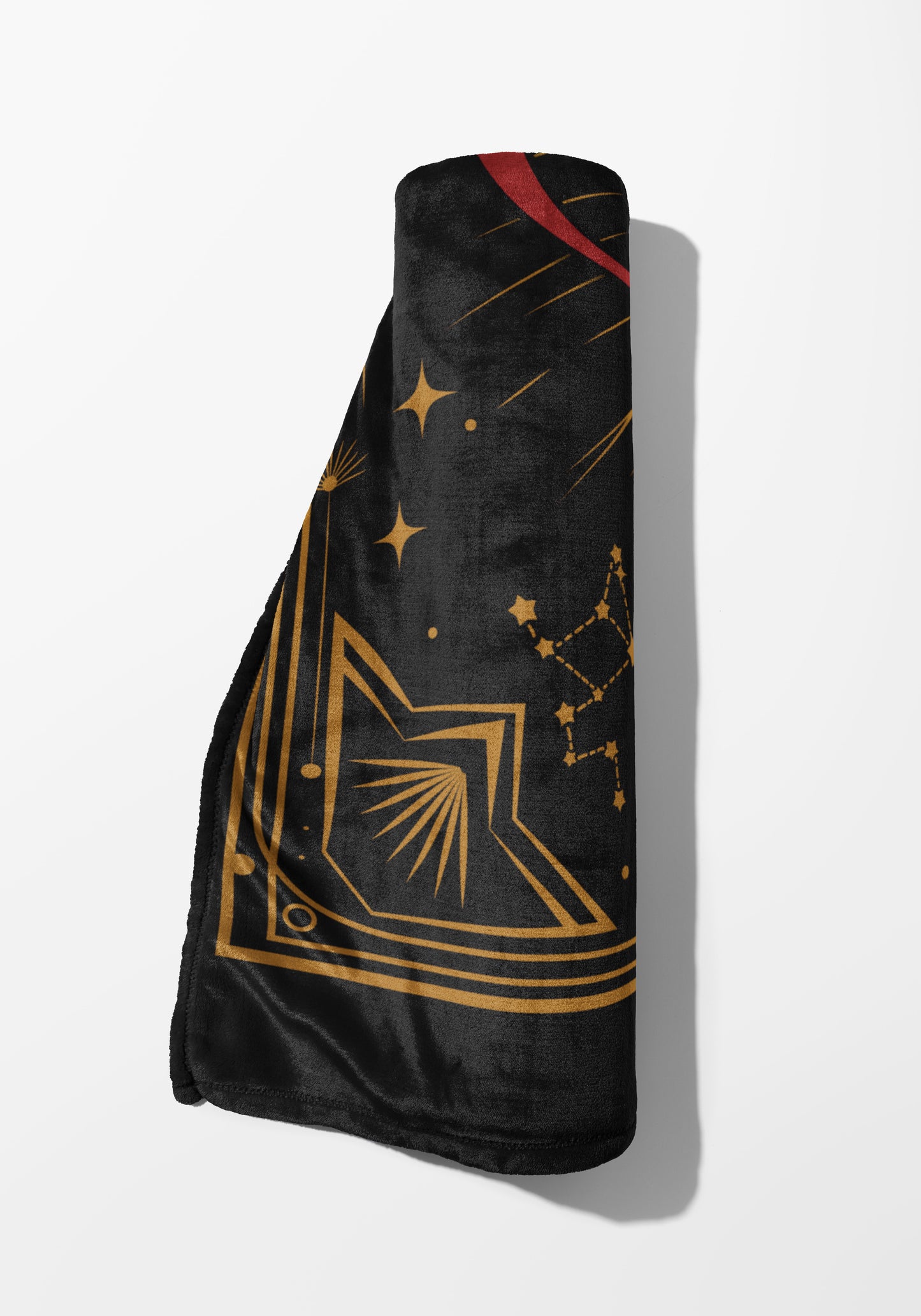 Celestial Design Black Cozy Blanket for Living Room