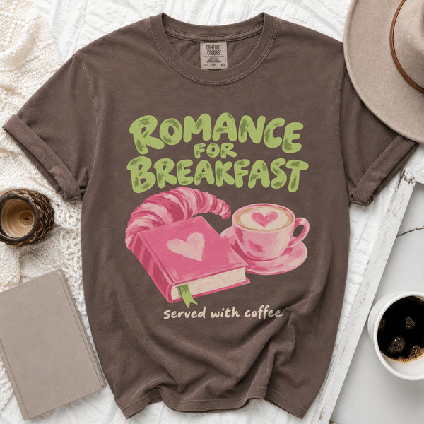 Romance For Breakfast Tee in Espresso