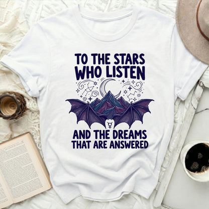 Stars Who Listen And Dreams That Are Answered product type
Stars
Dreams
Celestial
Mystical
Bat Wings
Moon Phase
Mountains
Constellation
Magic
Fantasy
Witchy
Goth Aesthetic
Night Sky
Cosmic Design
Esoteric
Spiritual Art
Dark Fantasy
Wish Fulfilment
Inspirational Quote
Unique Graphic