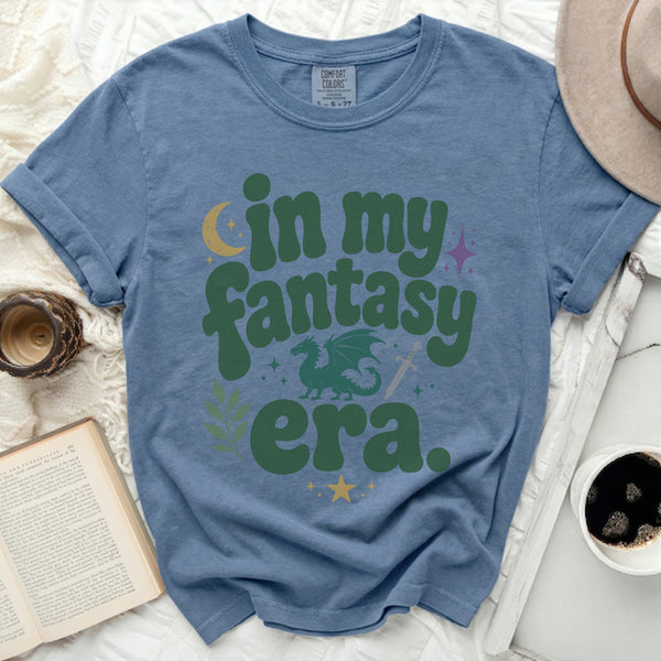 My Fantasy Era Dragon Tee in Blue Jean