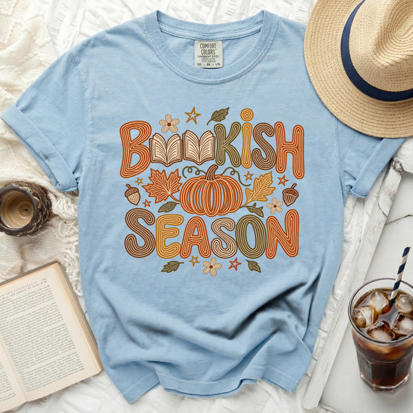 Bookish Season Tee in Chambray