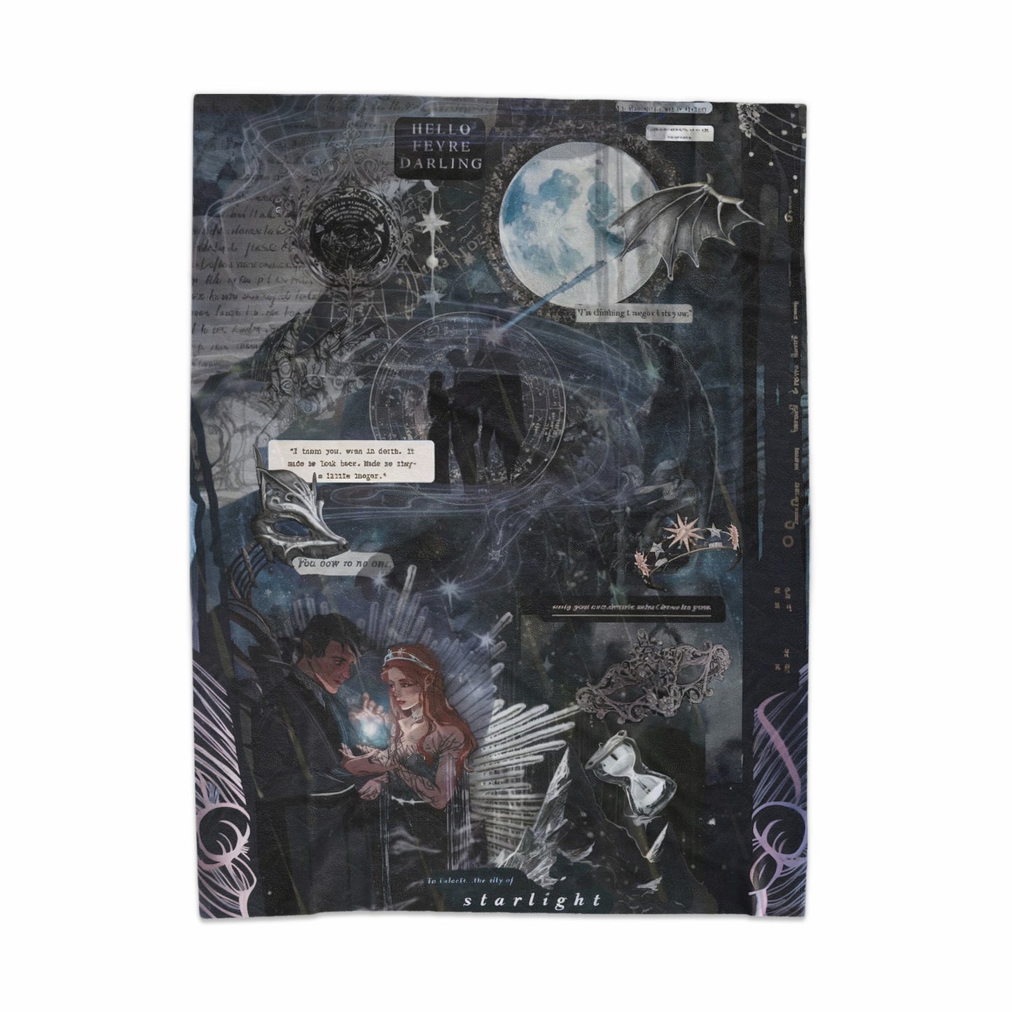 Enchanting Celestial Fantasy Dark Arts Tapestry
