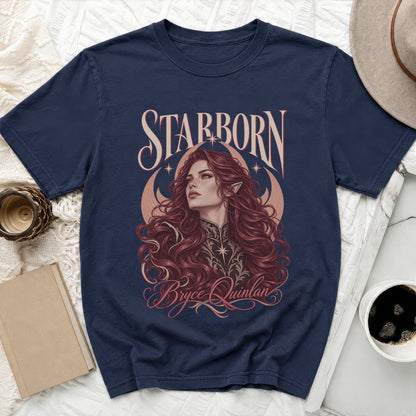 Navy t-shirt with "STARBORN Bryce Quinlan" text and fantasy art.