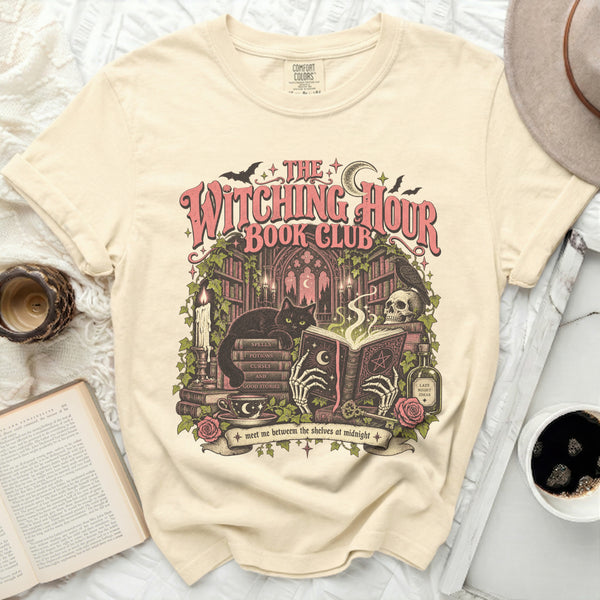 Witching Hour Book Club Tee in Ivory