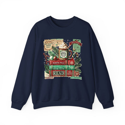 North Pole Book Club Festive Sweatshirt Christmas Product