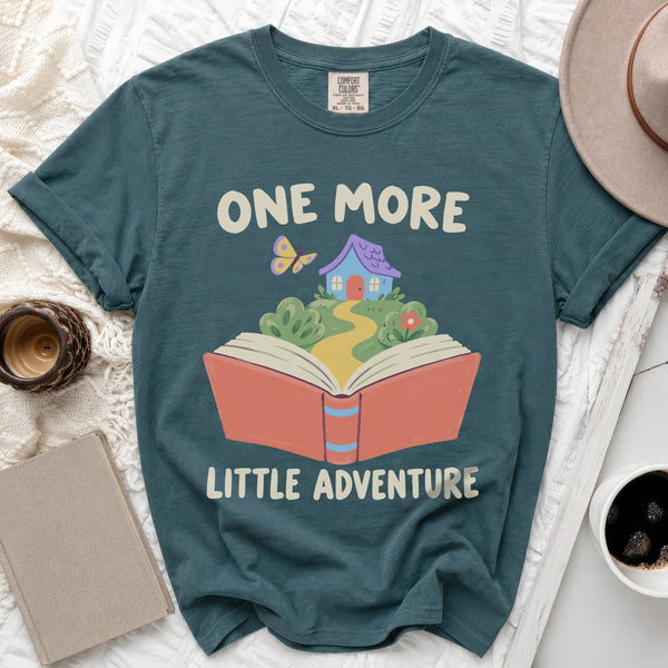 Little Adventure Storybook Tee in Blue Spruce