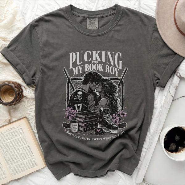Pucking For My Book Boy Tee in Pepper