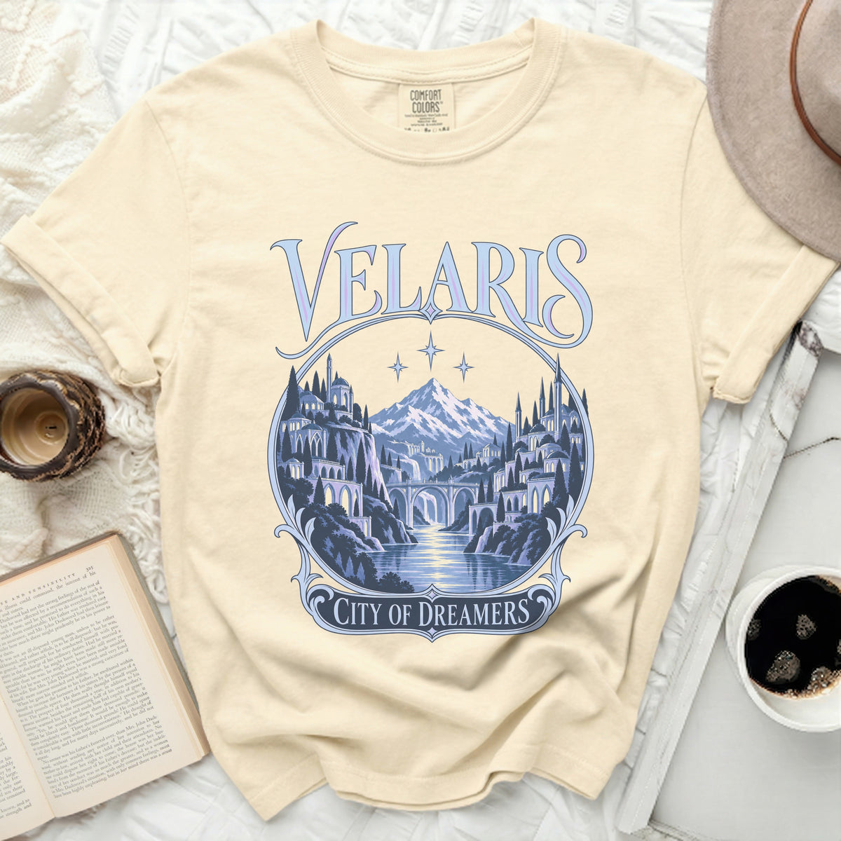 Velaris City of Dreamers graphic tee.