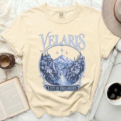 Velaris City of Dreamers graphic tee.