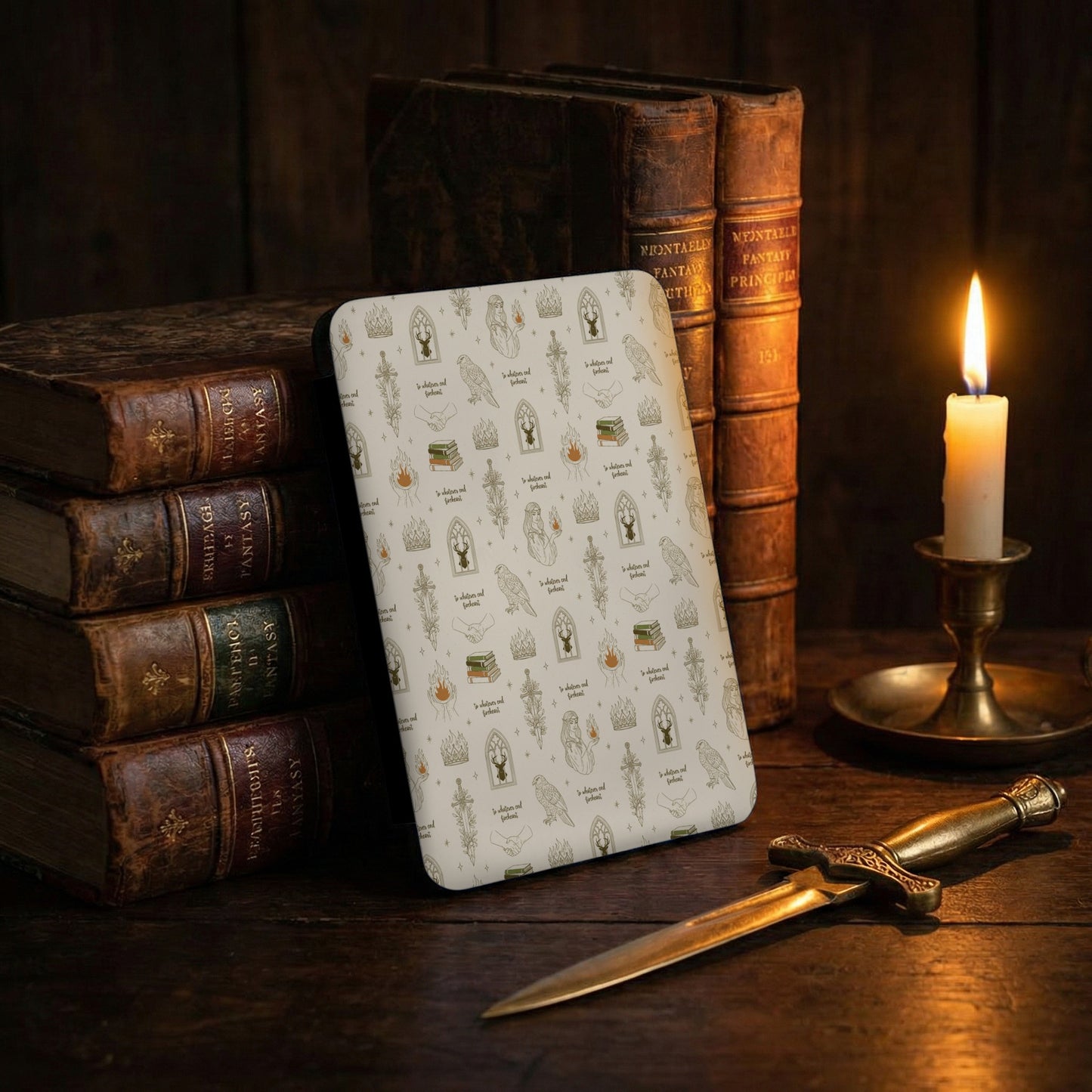 Fantasy Symbols Books Fireheart Patterned Device product type