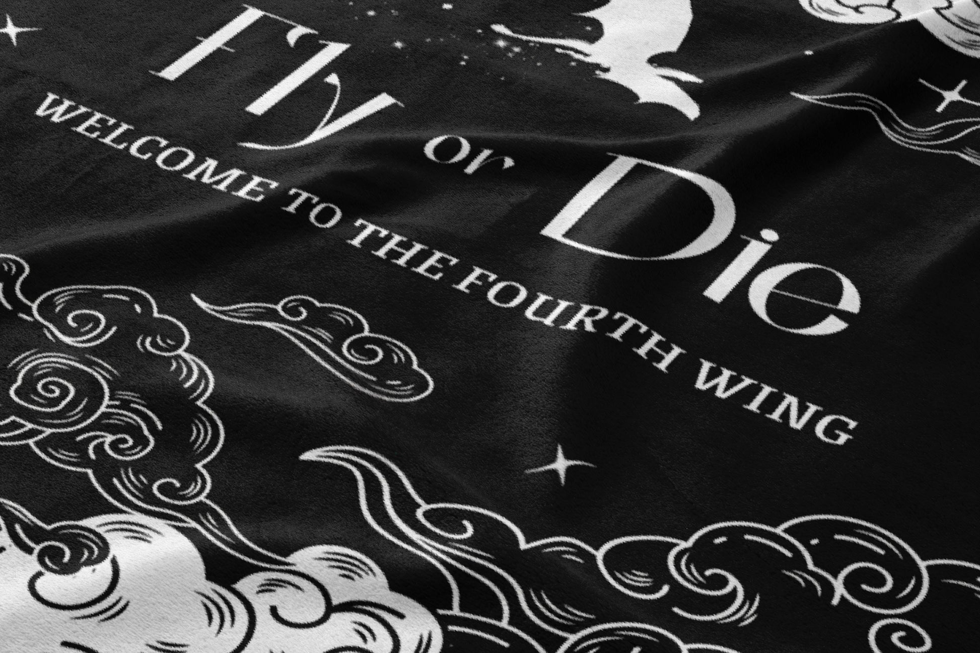 Welcome to the Fourth Wing Fly or Die Blanket
