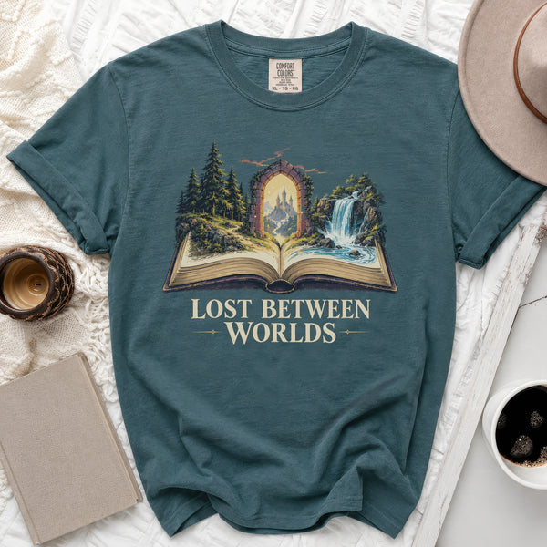 Lost Worlds Tee in Blue Spruce