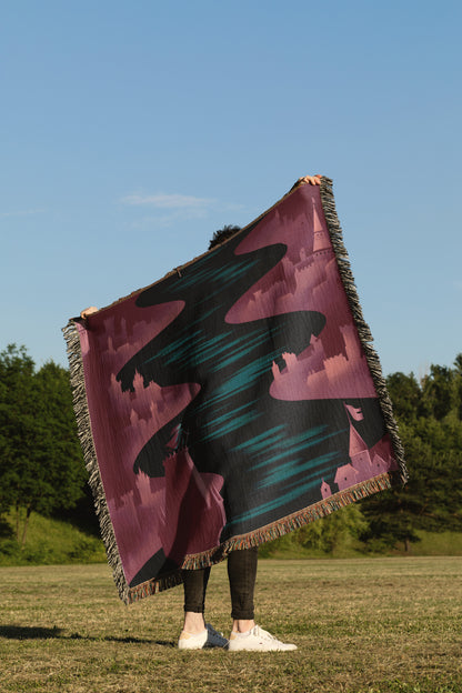 Crown of Midnight Woven Blanket