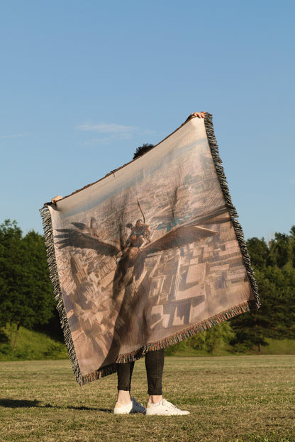 Soar with the rukhin Woven Blanket