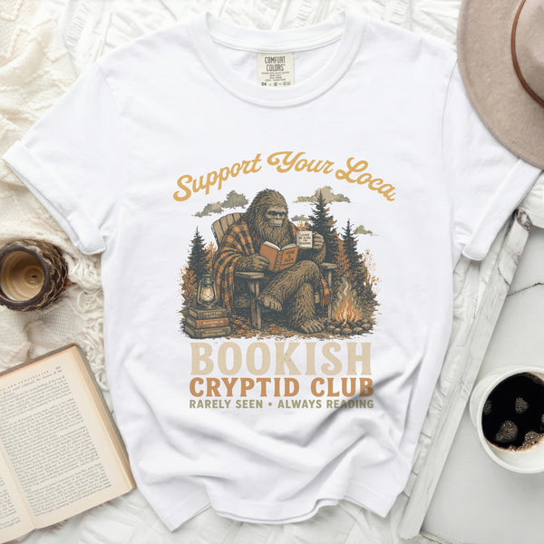 Bookish Cryptid Club Tee in White