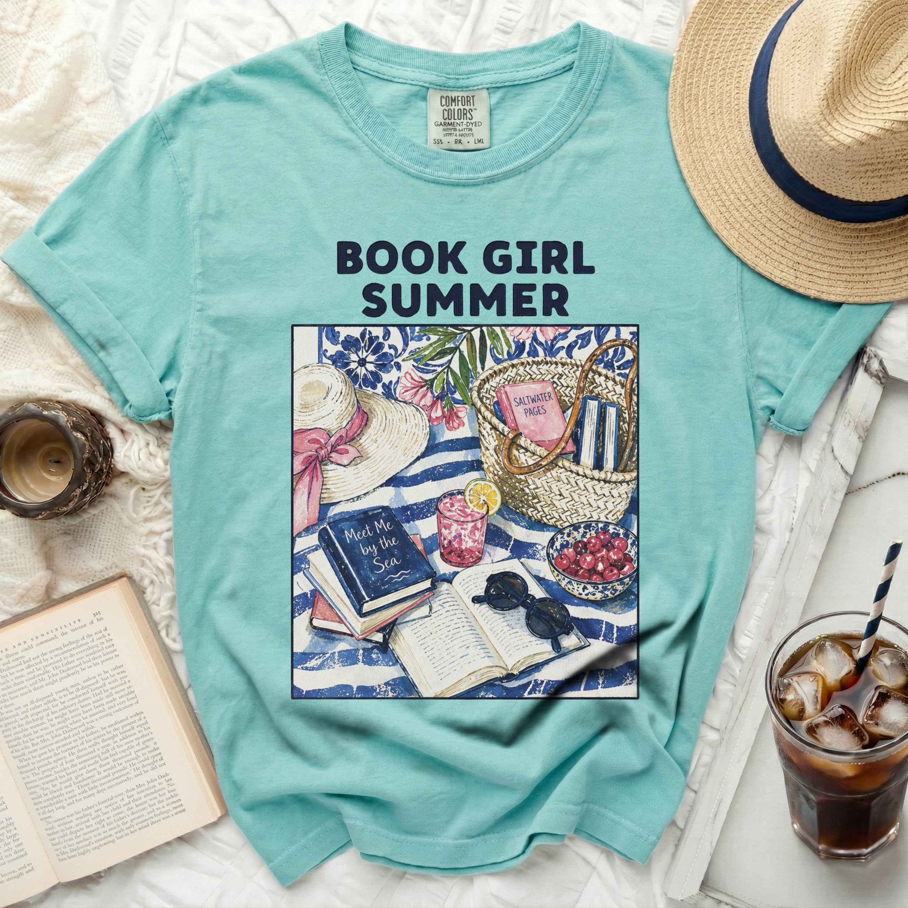 Blue t-shirt with 