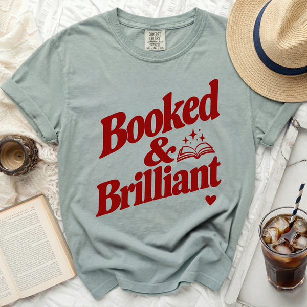 Booked & Brilliant Tee in Bay