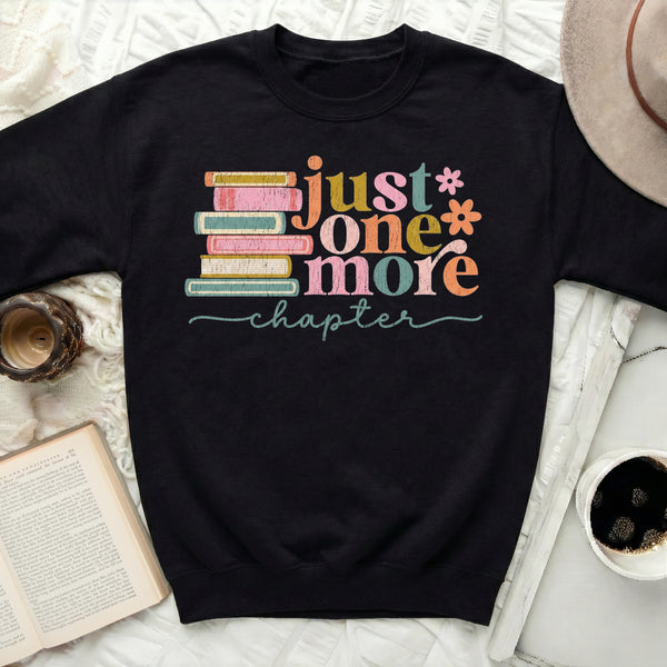 Just One More Chapter Sweatshirt in Black