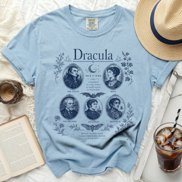 Vintage Dracula Tale Tee in Chambray