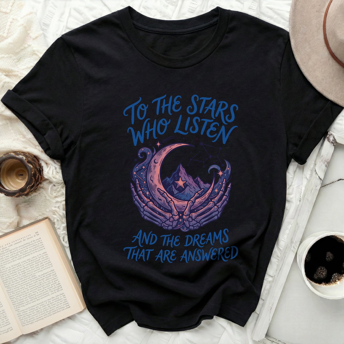Stars Moon Skeleton Hands Dreams Answered product type
