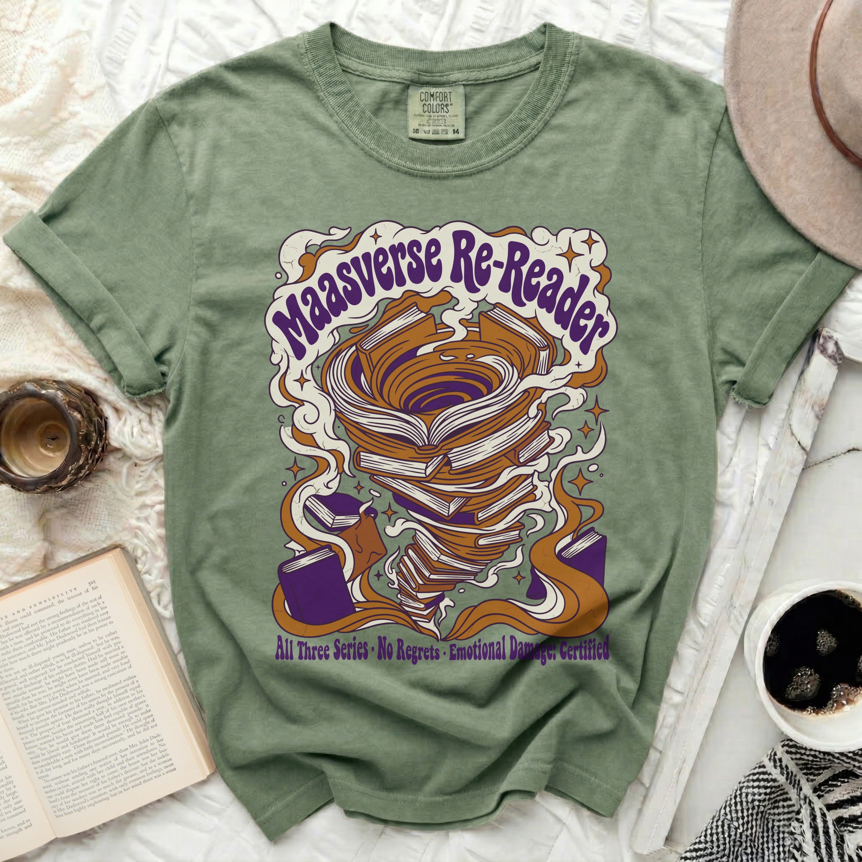 Green t-shirt with 