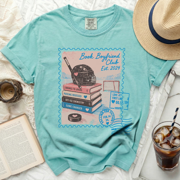 Book Boyfriend Club Hockey Tee in Island Reef