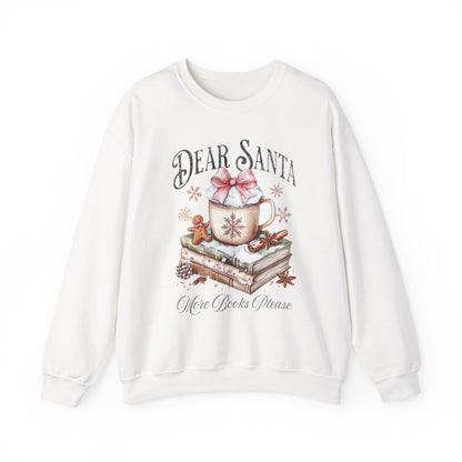Dear Santa More Books Please Festive Sweatshirt