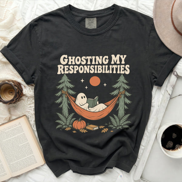 Ghosting Responsibilities Tee in Black
