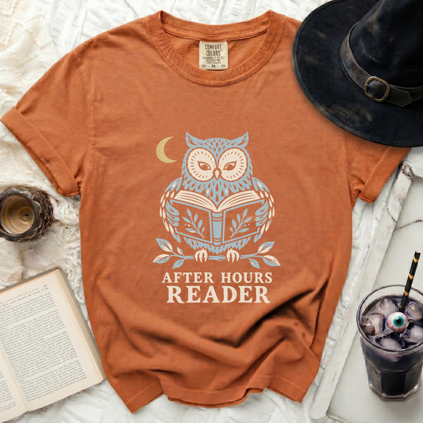 After Hours Reader Tee in Yam