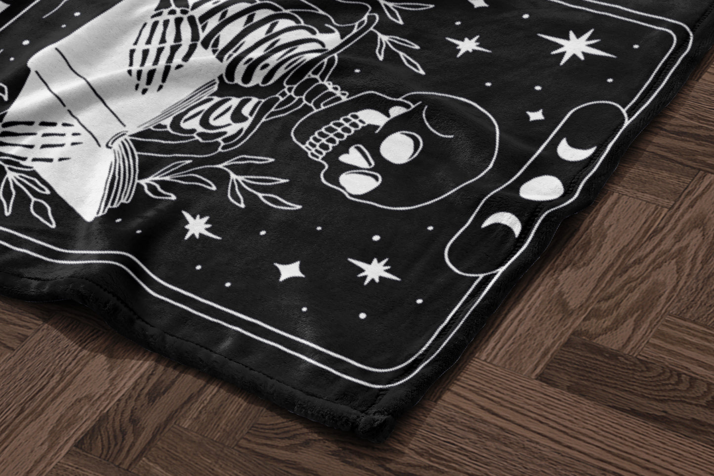 Skeleton Design Gothic Home Decor Blanket