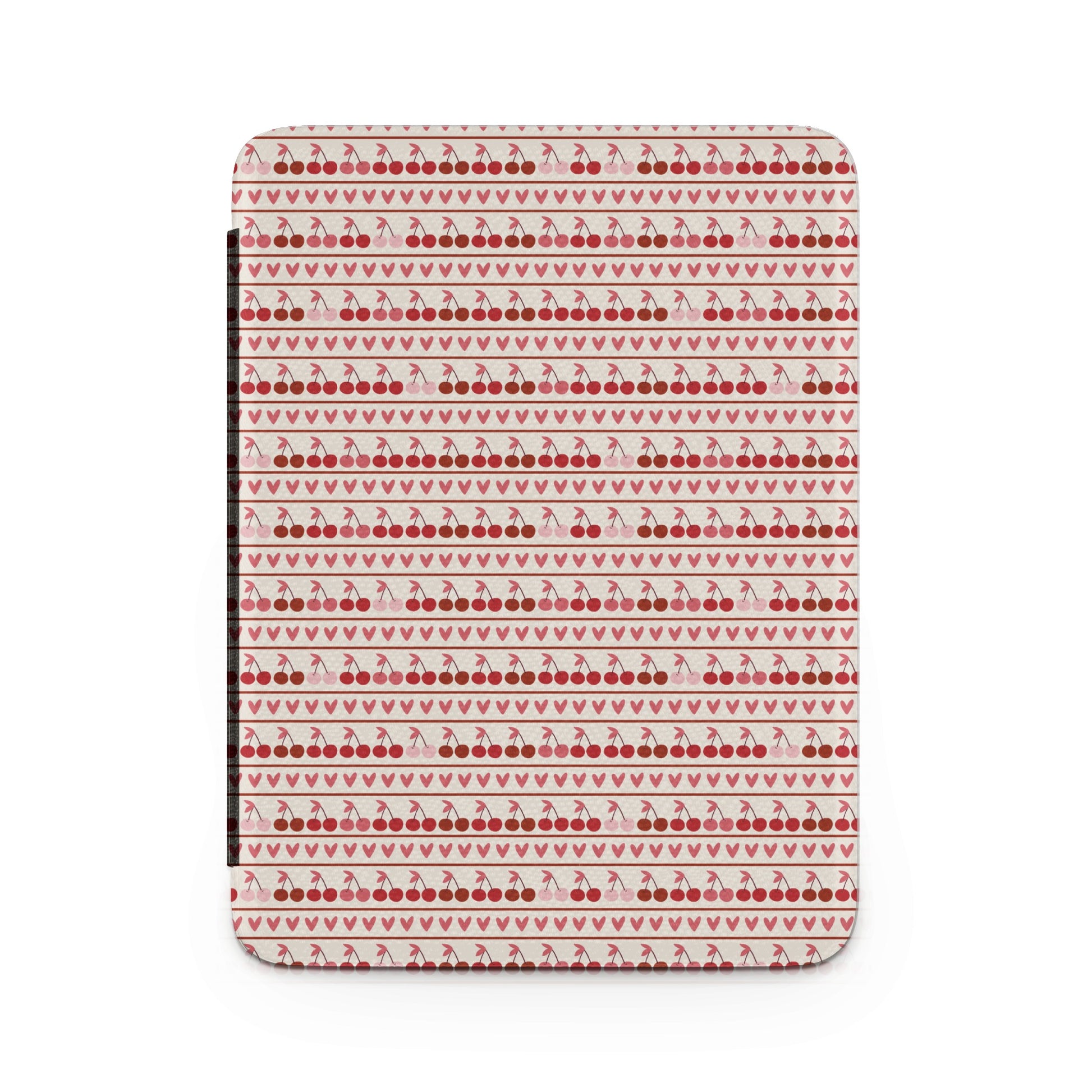 Cherry Flavored Fun Pattern Hearts and Cherries Notebook