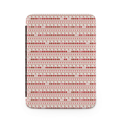 Cherry Flavored Fun Pattern Hearts and Cherries Notebook