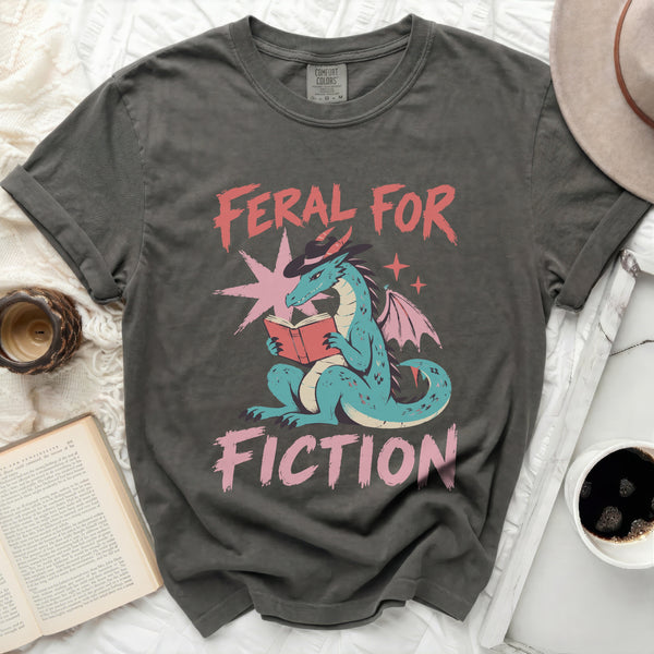 Feral For Fiction Tee in Pepper