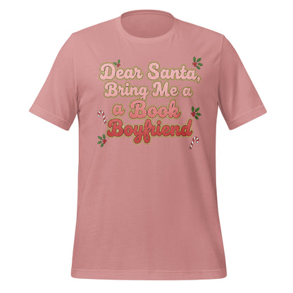 Funny Dear Santa Bring Me a Book Boyfriend Shirt