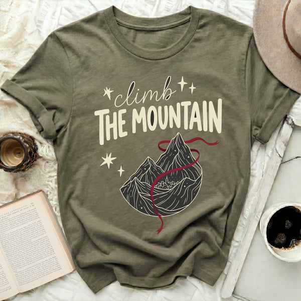 Midnight Mountain Path Tee in Military Green