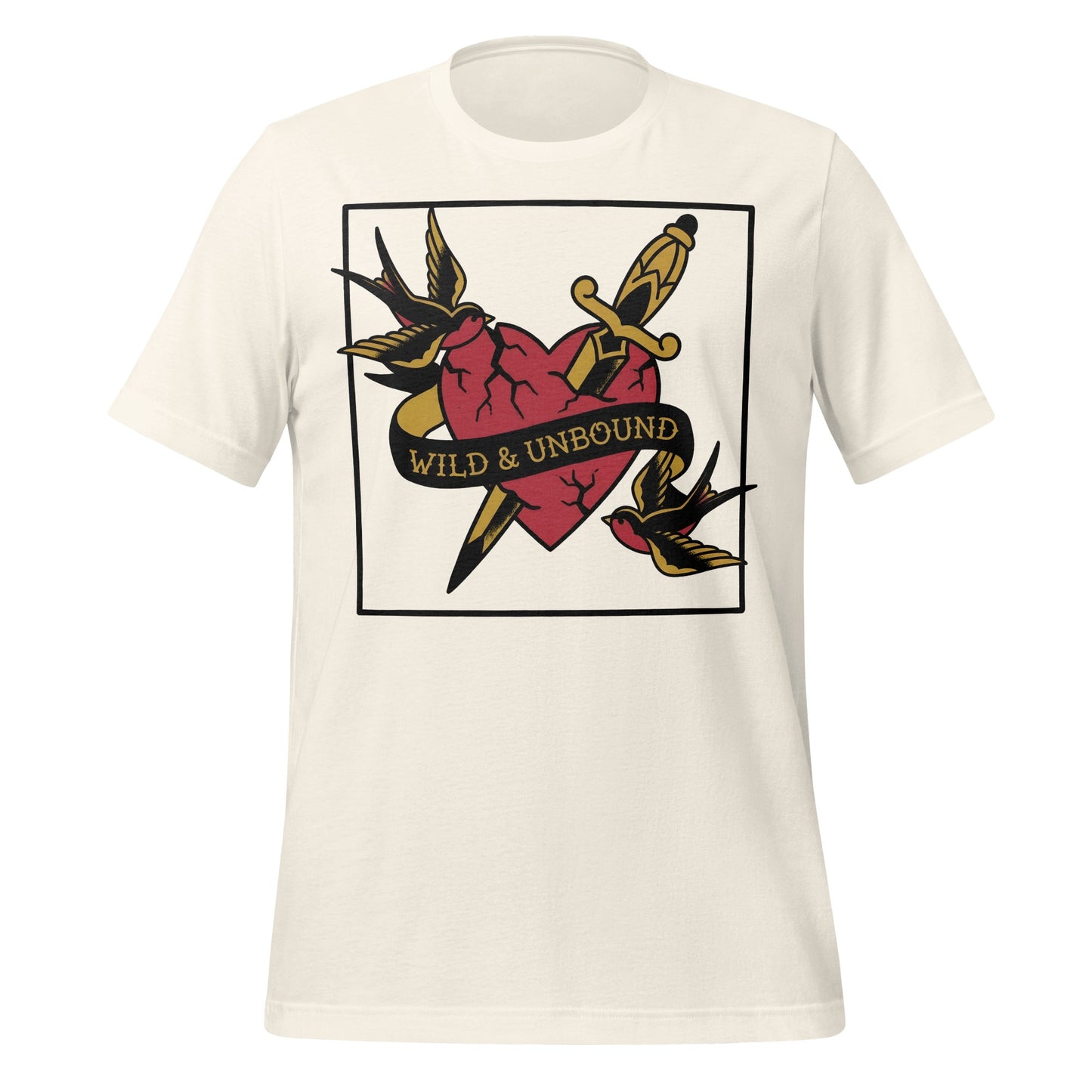 Wild & Unbound Heart and Swallows T-Shirt