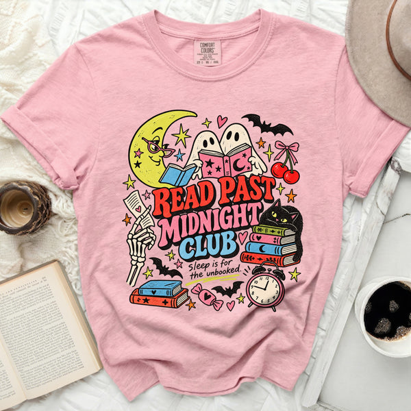 Read Past Midnight Tee in Blossom