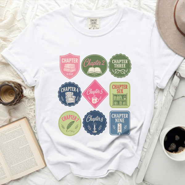 A Reader's Chapters Tee in White