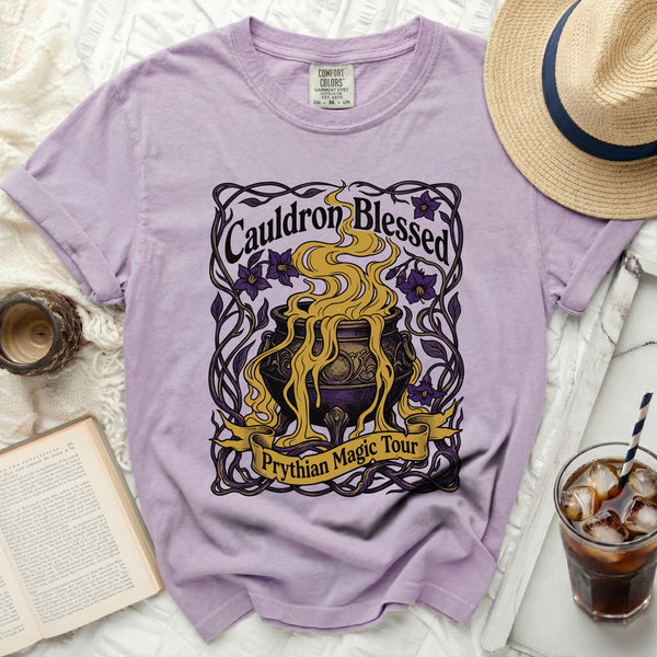 Cauldron Blessed Magic of Prythian Tee in Orchid