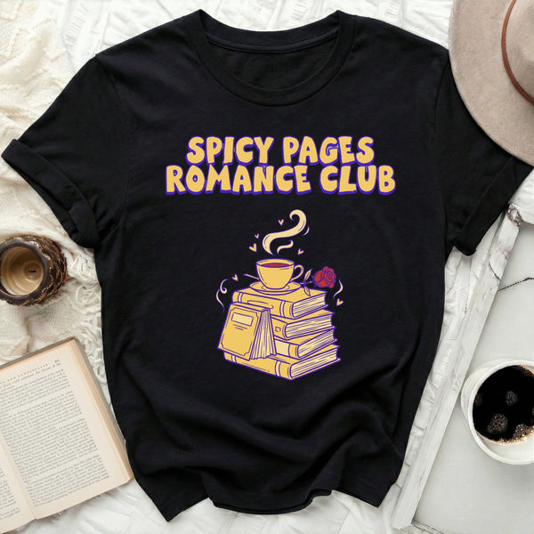 Spicy Pages Tee in Black